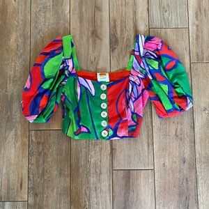 Farm Rio Crop Top Size XS